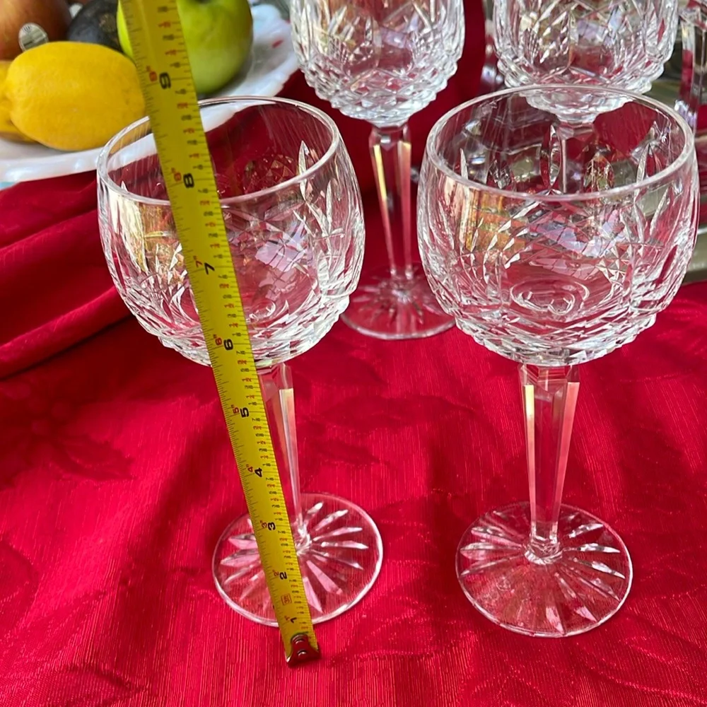 Set of 2 Vintage Waterford Crystal Kenmare Hock Wine Glasses
